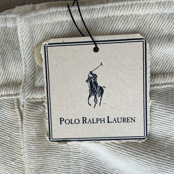 Vintage Polo Ralph Lauren Country Cargo Sweat Casual Pants Mens Size L Stone NEW - Picture 5 of 13